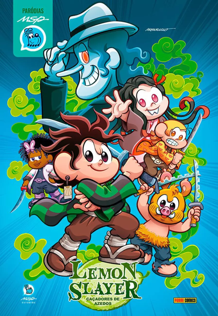 Imagem de destaque post Turma da Mônica Lança Paródia de Demon Slayer: Conheça 'Lemon Slayer: Caçadores de Azedos'
