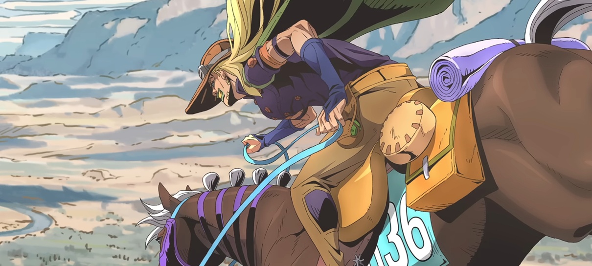 Imagem de destaque post JoJo’s Bizarre Adventure: Steel Ball Run estreia na Netflix e aguarda definição de calendário