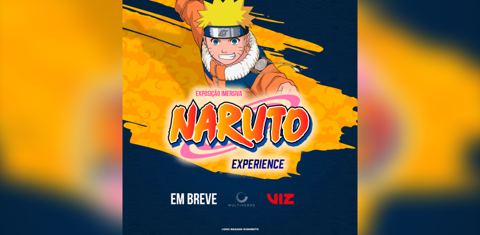 Arte conceitual da Naruto Experience em São Paulo