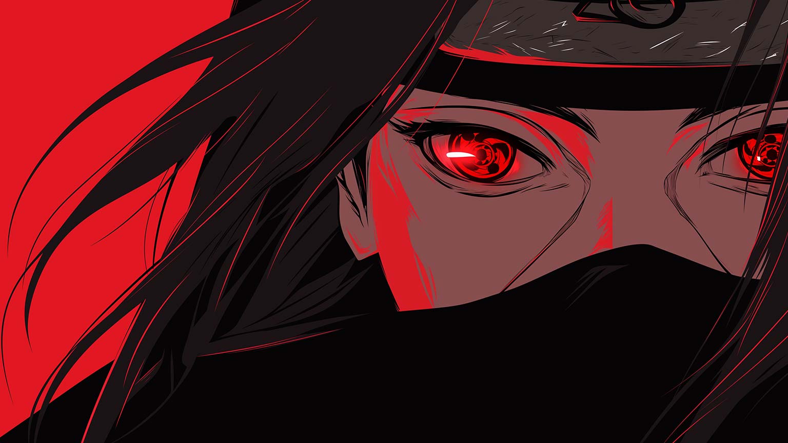 Imagem de Itatchi Uchiha com o Sharingan ativo