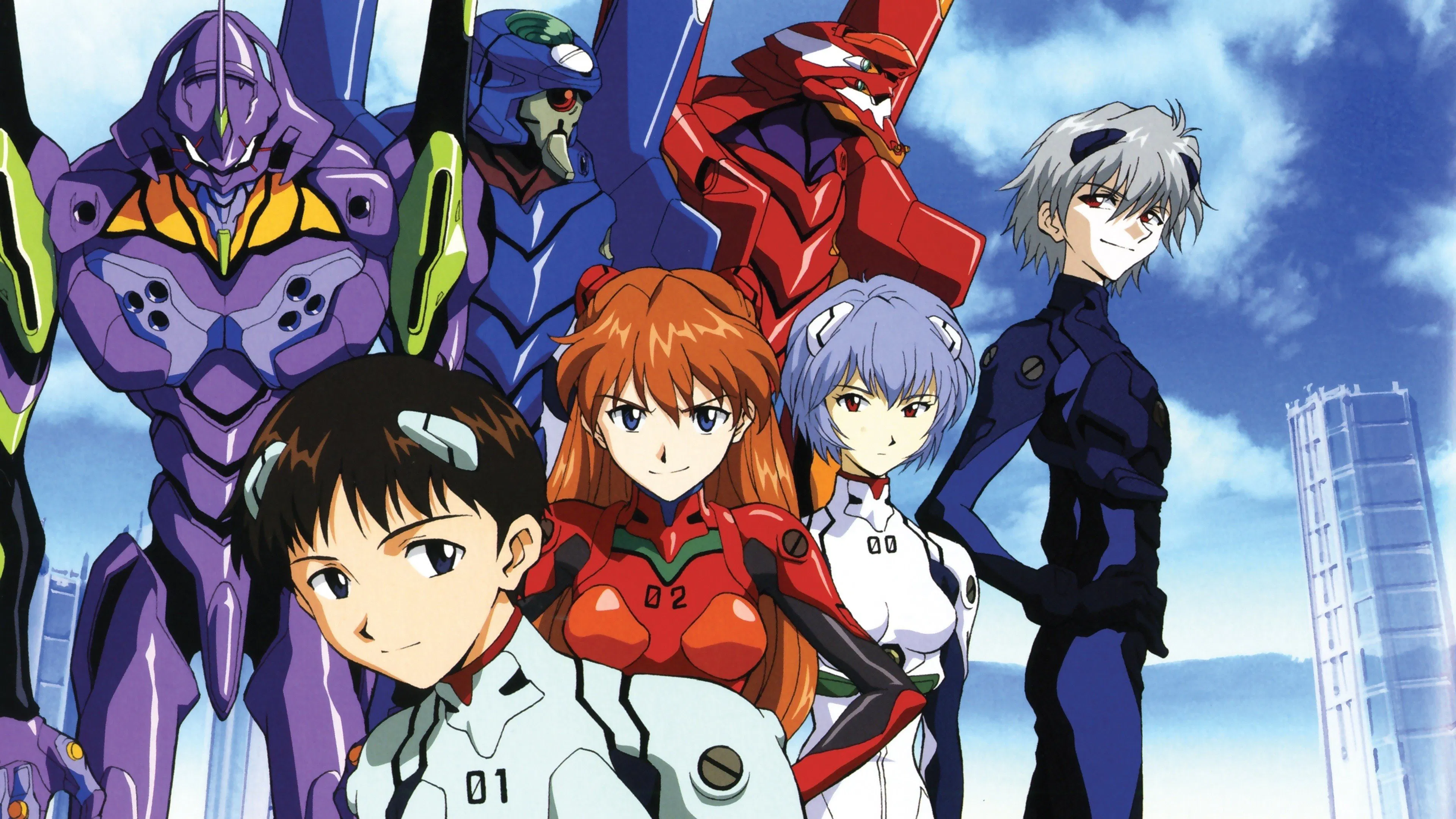 Imagem de Capa com Personagens de Neon Genesis Evangelion