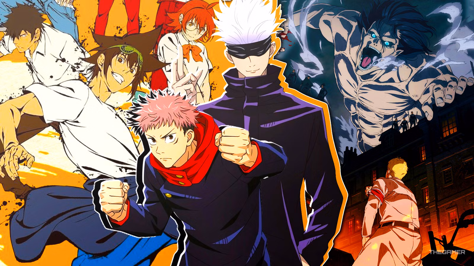 Imagem com personagens do studio mappa em destaque
