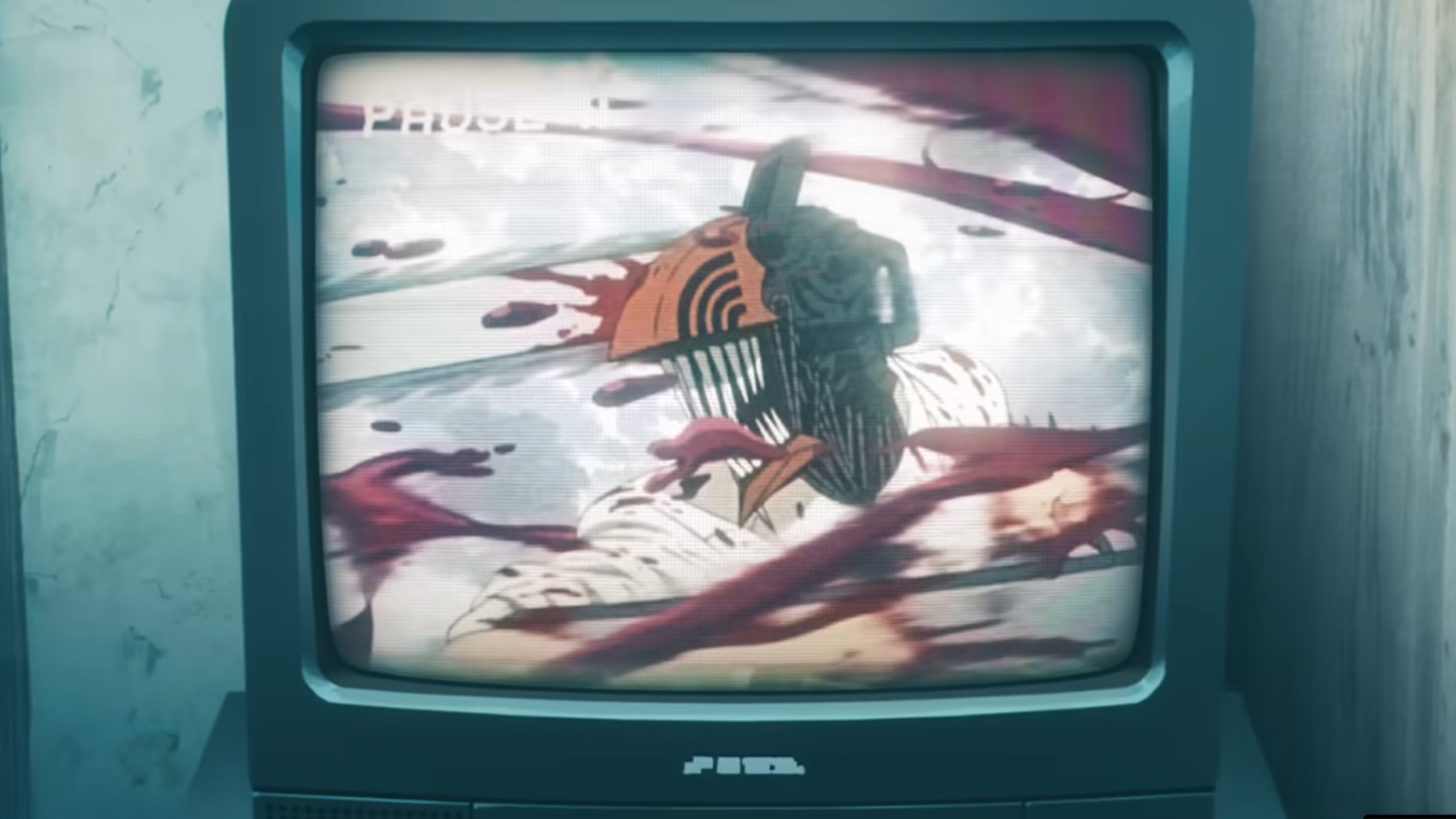 Capa com frame do novo trailer de Chainsaw Man