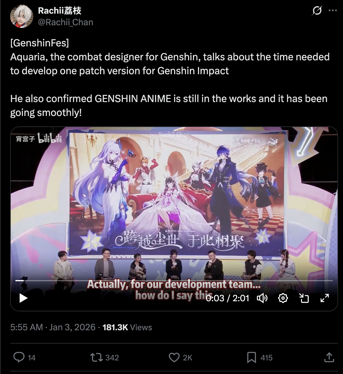 imagem de O Anime de Genshin Impact: A Grande Aposta do Estúdio de Demon Slayer Está em Desenvolvimento! 1