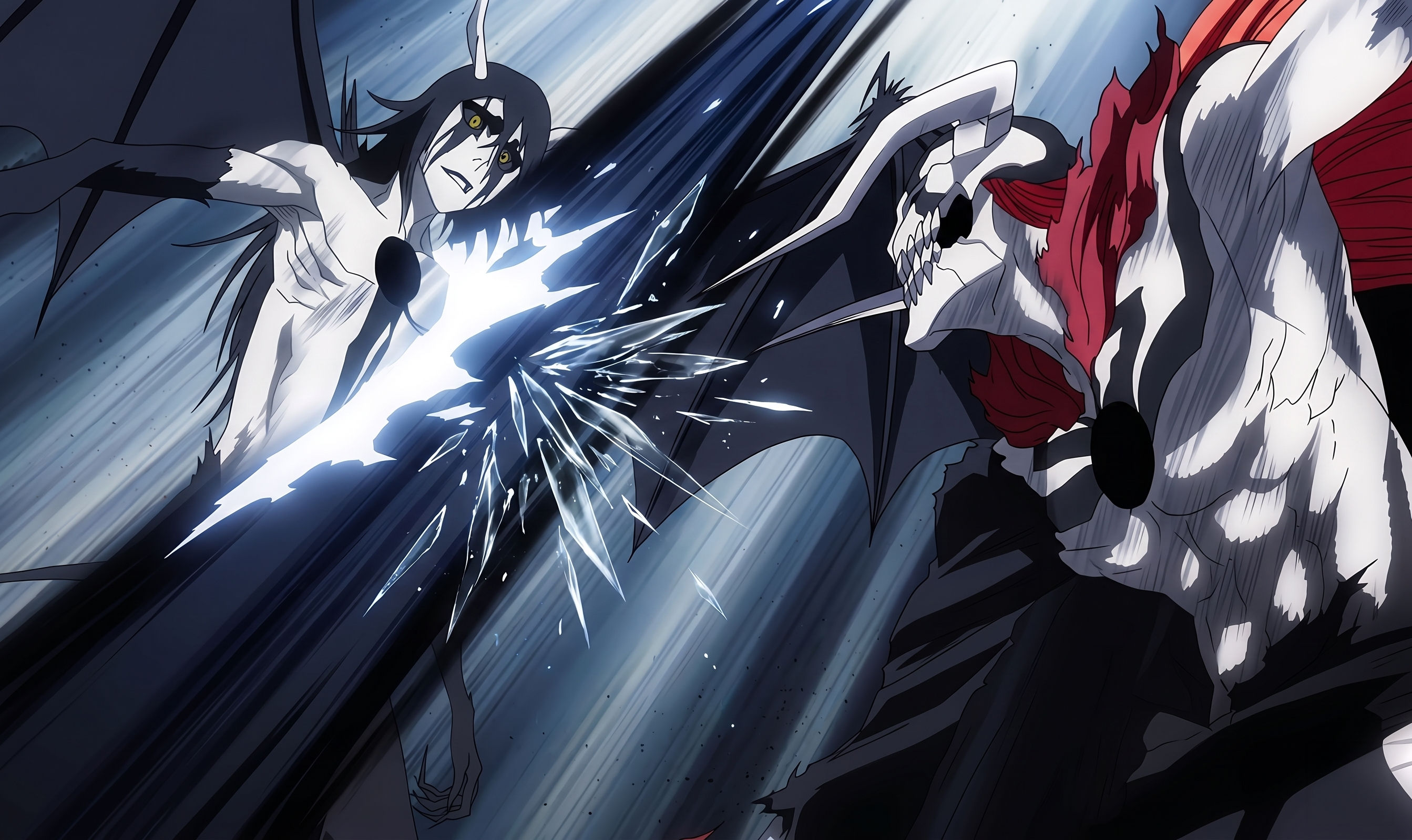 Bleach: Ichigo e Ulquiorra Cifer em Hueco Mundo