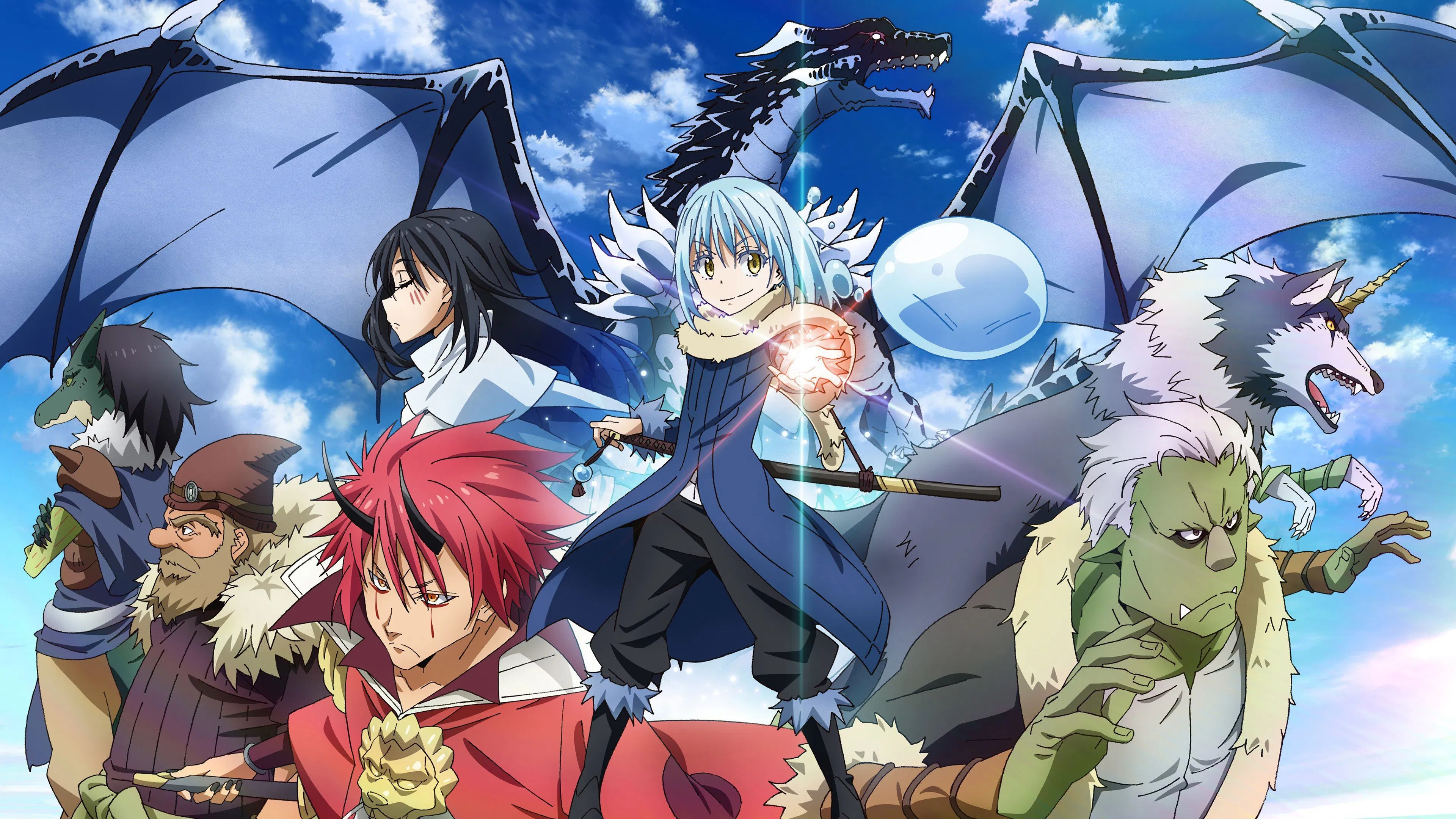 Imagem com personagens de That Time I Got Reincarnated As A Slime