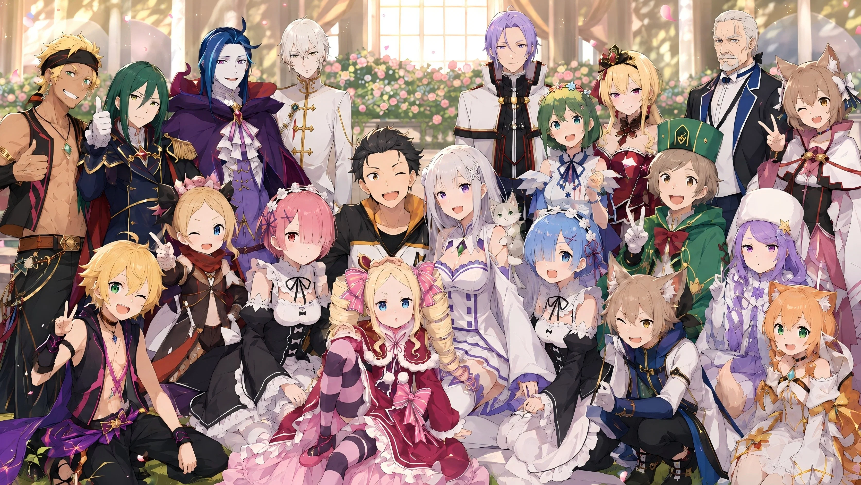 Re:Zero Personagens com Bênçãos Divina