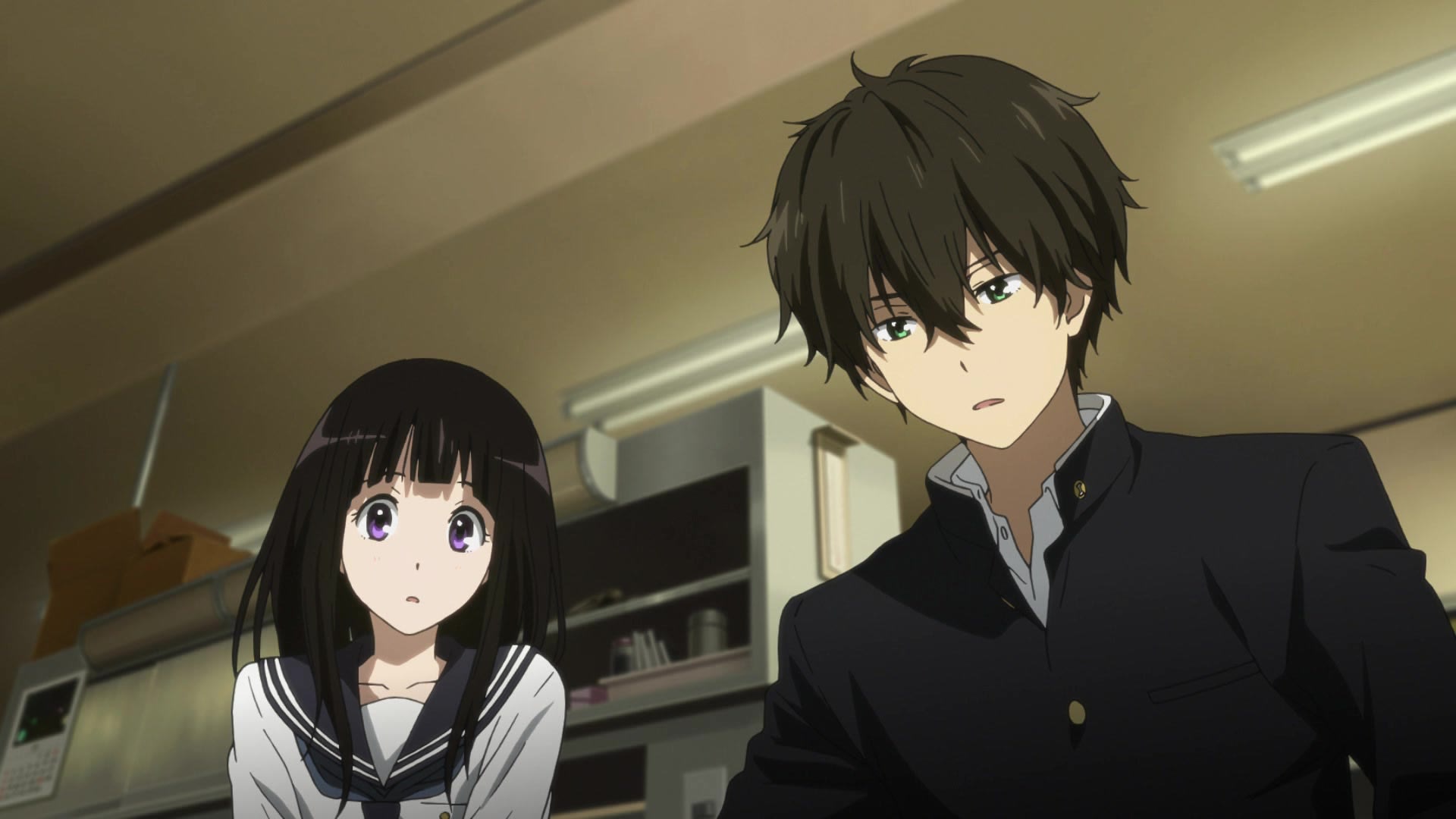 Cena do anime Hyouka