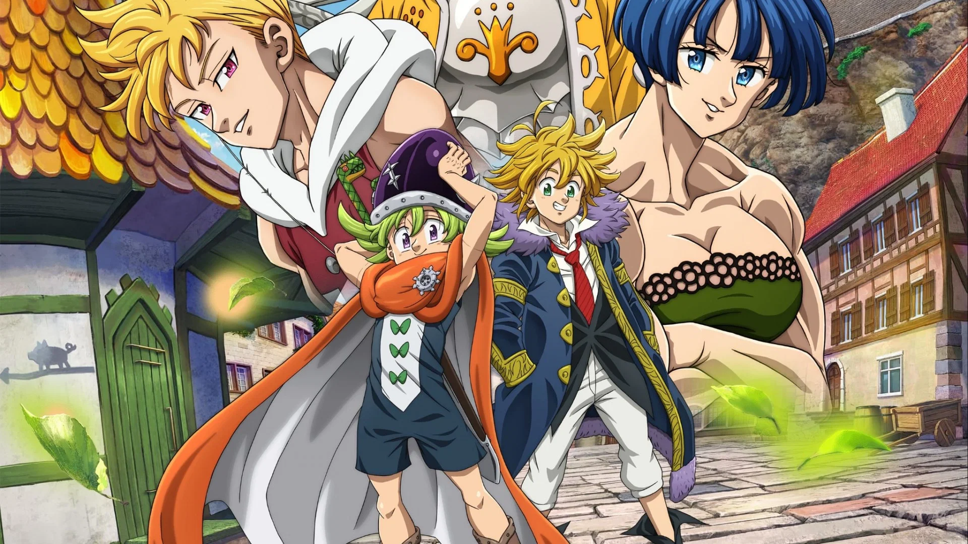 Destaque para personagens de The Seven Deadly Sins Four Knights of the Apocalypse