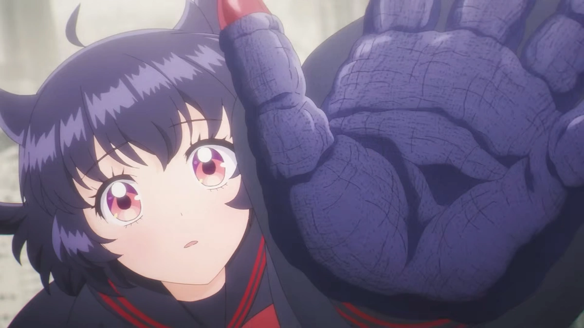 Kuroe se transformando em kaiju